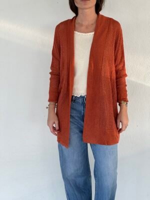 Gilet ouvert ajouré
