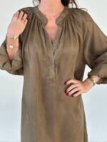Robe col mao