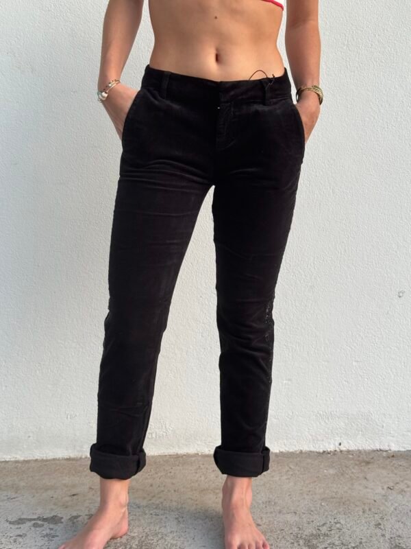 Pantalon noir liseré paillette