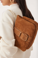 Sac suede teddy puffed