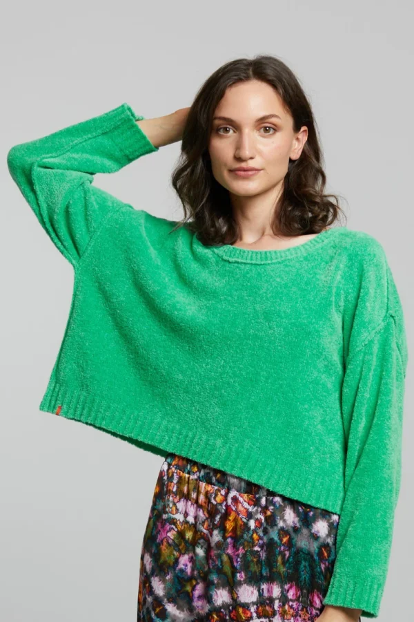 Pilou pull crop