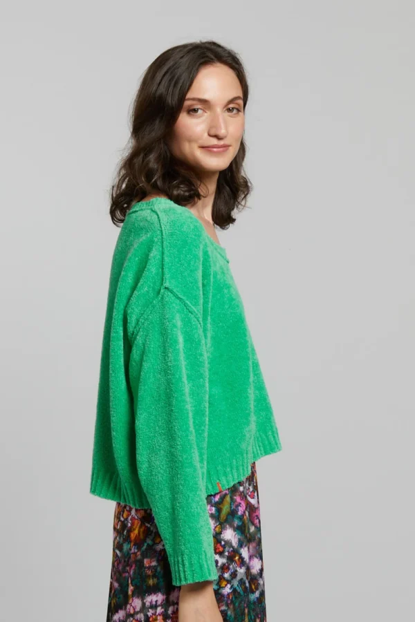 Pilou pull crop