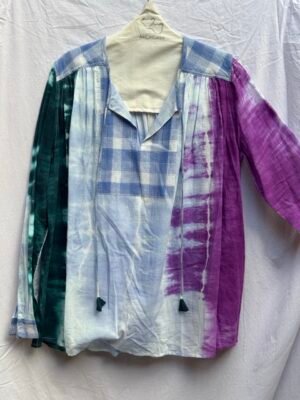 Tie and die blouse