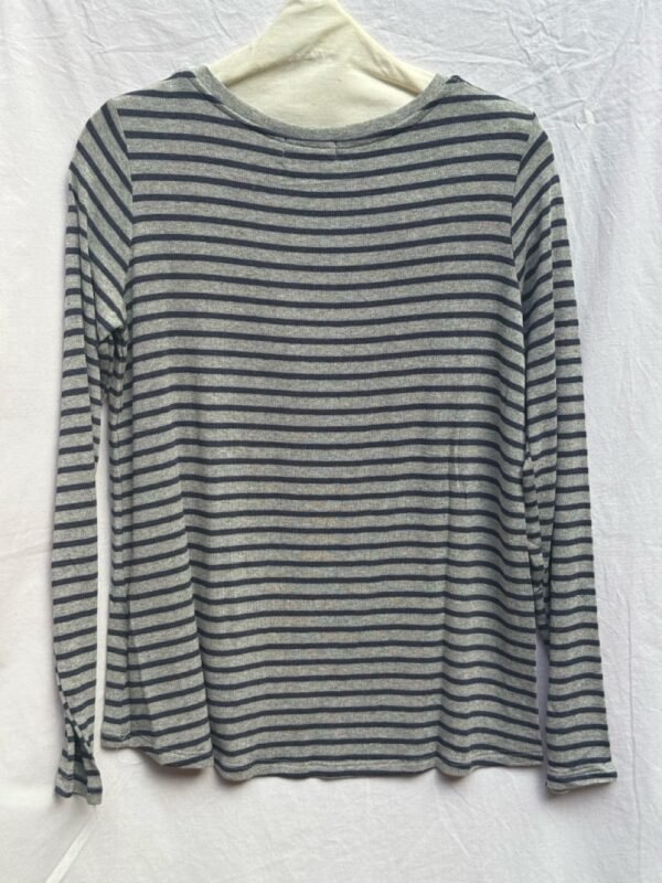 T-shirt col v longstrip