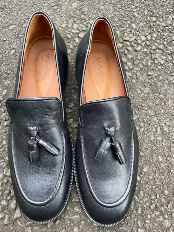 Mocassin cuir noir