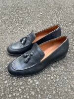 Mocassin cuir noir
