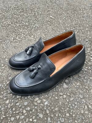 Mocassin cuir noir
